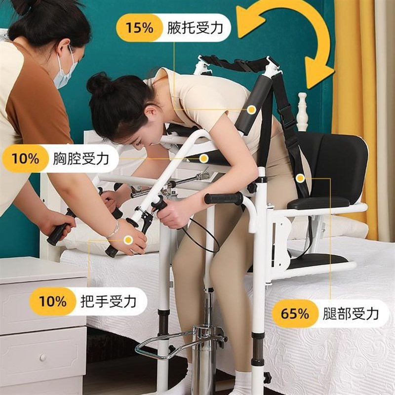 热销残疾人移位机多功能瘫痪病人移位器失能老年电V动升降坐便椅