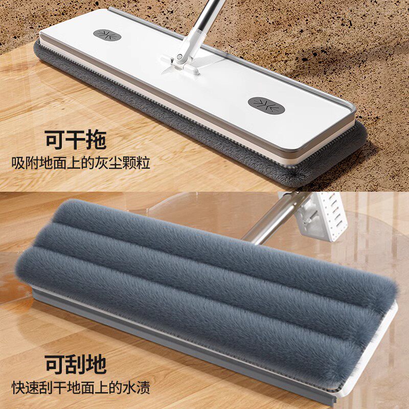 热销免手洗家用一拖净平板拖把拖布202I3新款吸水懒人地拖拖布拖