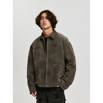 ANTIDOTE粗毛感皮夹棉加厚底特律夹克麂皮外套棉服工装复古美式男