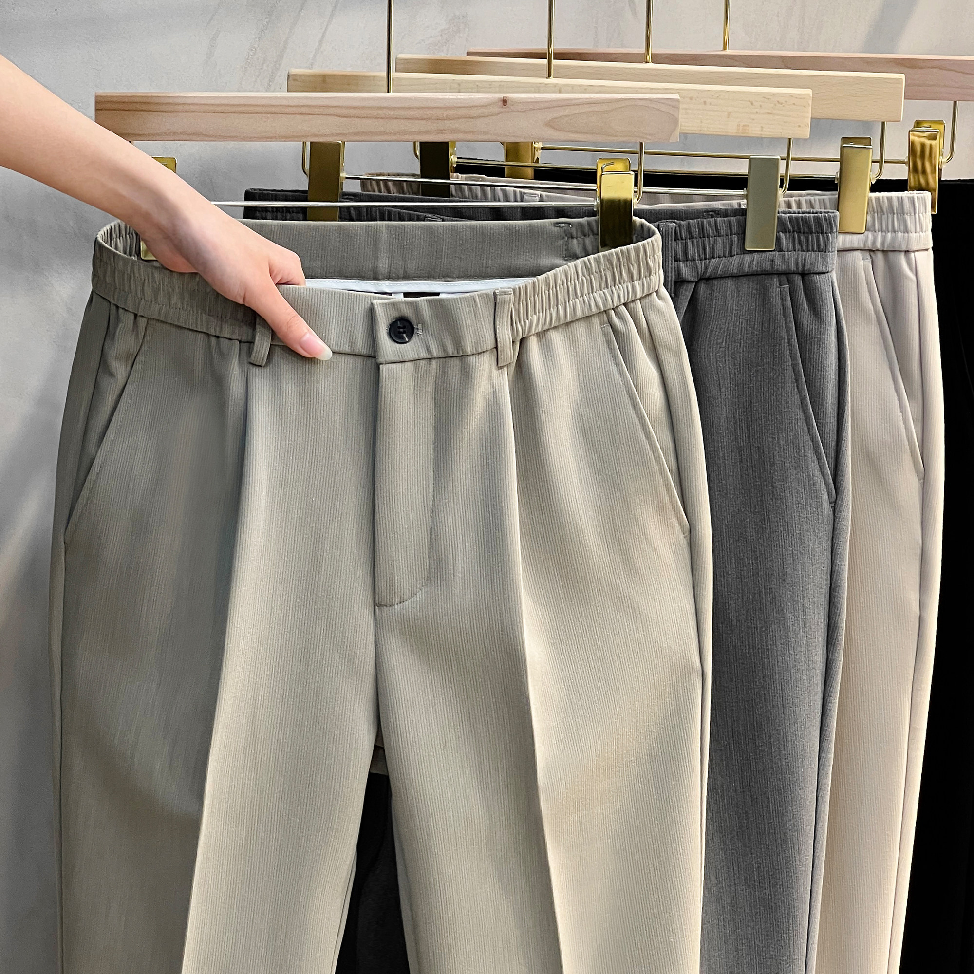 男士裤子春秋款高端商务休闲裤直筒修身九分西裤男秋冬2025新款夏