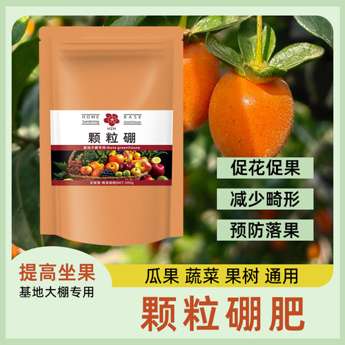 金弹子专用颗粒硼肥料促花保果长效缓释硼肥颗粒提高坐果率叶面肥