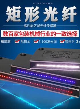 对射反射区域矩形矩阵光纤感测器光栅光幕PR PT25 30 35 40 50QL