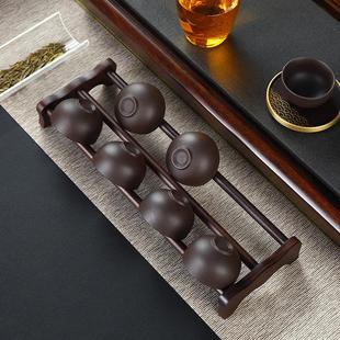 茶杯架子茶具收纳架杯子置物沥水架木晾杯架杯托功夫茶道配件大全
