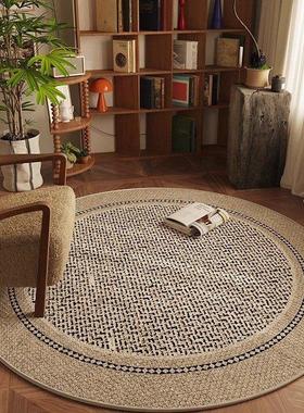 ESSA圆形现代地毯高级感客厅沙发毯书房转椅垫摇椅垫卧室床边垫