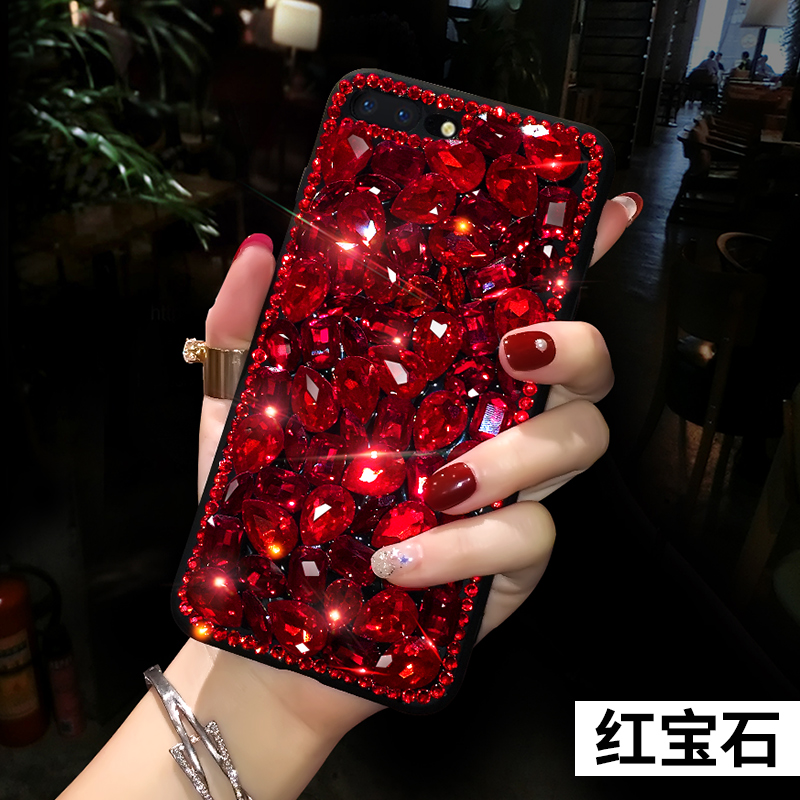 OPPOA11s手机壳化妆a36大红玻璃5G创意a57网红镶a96水钻硅胶a53s高级感a93s奢侈防摔a11x高档ins风A15保护套