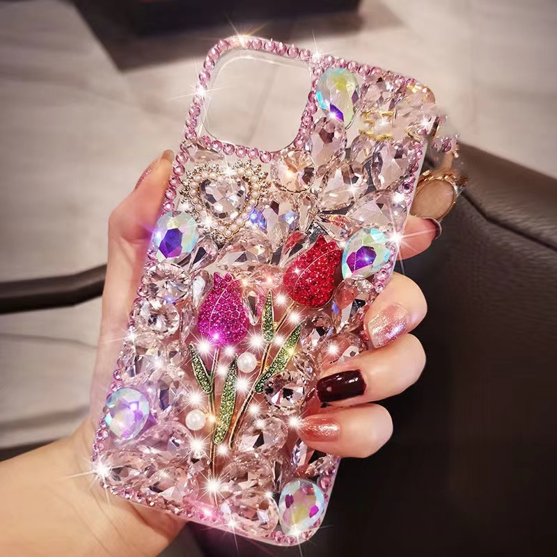 适用OPPOA2pro手机壳A58X高端玻A93S璃水钻少女A16K新款士神A57奢华网红防摔ins风硅胶A78高档端级手机壳保护