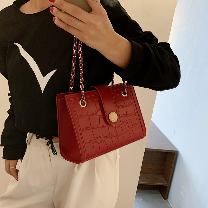 小&ck红色包包结婚用新娘包小众2021年新款2022高级感轻奢婚包女