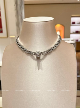 QIANYI仟意珠宝【奢华系列】镀18k金满天星镶嵌高碳钻锁骨链项链