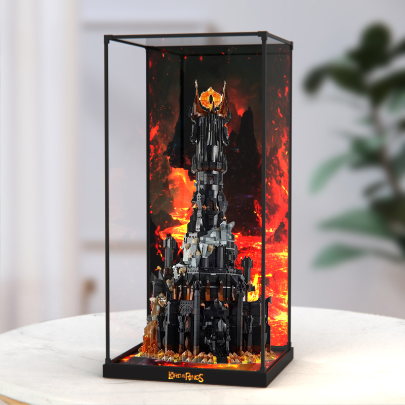 亚克力展示盒适用乐高10333指环王:巴拉都积木玩具收纳防尘罩子