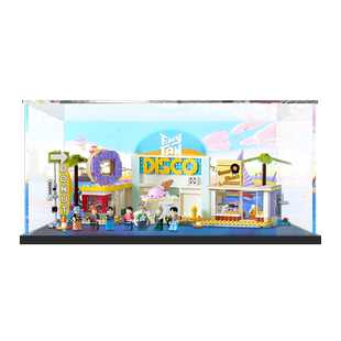亚克力展示盒适用乐高21339BTS防弹少年团手办盲盒模型透明防尘罩