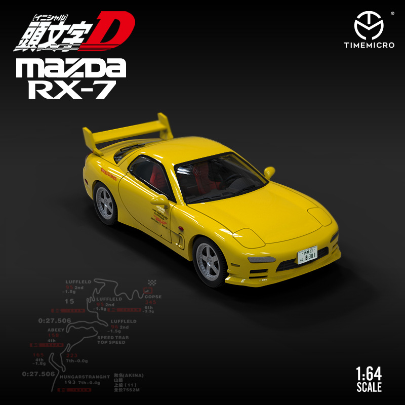 -TM 1:64丰田AE86头文字D闭灯版合金仿真汽车模型 代发