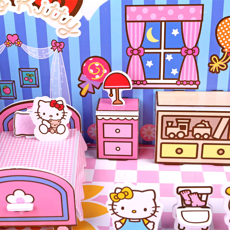 日本3d立体拼图kt猫7件套diy玩具女孩生日礼物 童益智力早教亲子|msdalam kategori Toy/bayi/teka-teki/blok bangunan/model, manik/teka-teki/Pasangan/pemasangan/Pukul mainan, teka-teki/teka-teki - dari Buy2taobao.com untuk memberikan perkhidmatan ejen Taobao profesional membeli