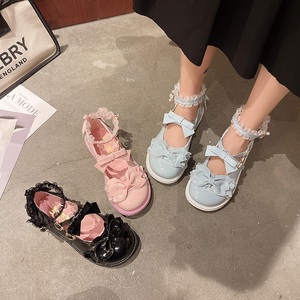 lolit厚底玛丽珍单鞋女夏2022新款洛丽塔萝莉鞋日系JK软妹小皮鞋