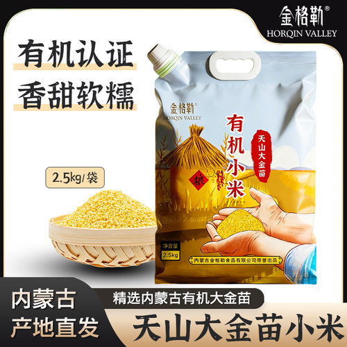 科右中旗有机小米天山大金苗