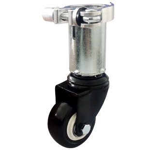 折叠自行车辅助轮改装轮座杆安装轮子套管式脚轮圆管轮轴承轮