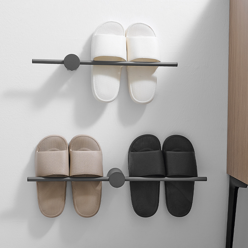 浴室拖鞋架免打孔壁挂拖鞋沥水架