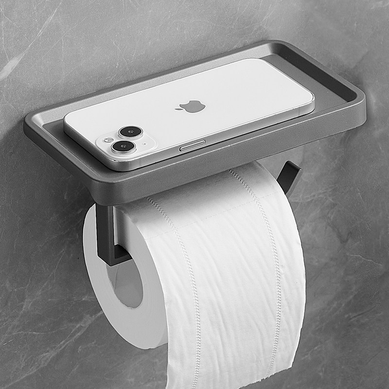 枪灰卫生间纸巾盒厕纸放