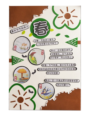 学校墙面装饰24节气春夏秋冬区角