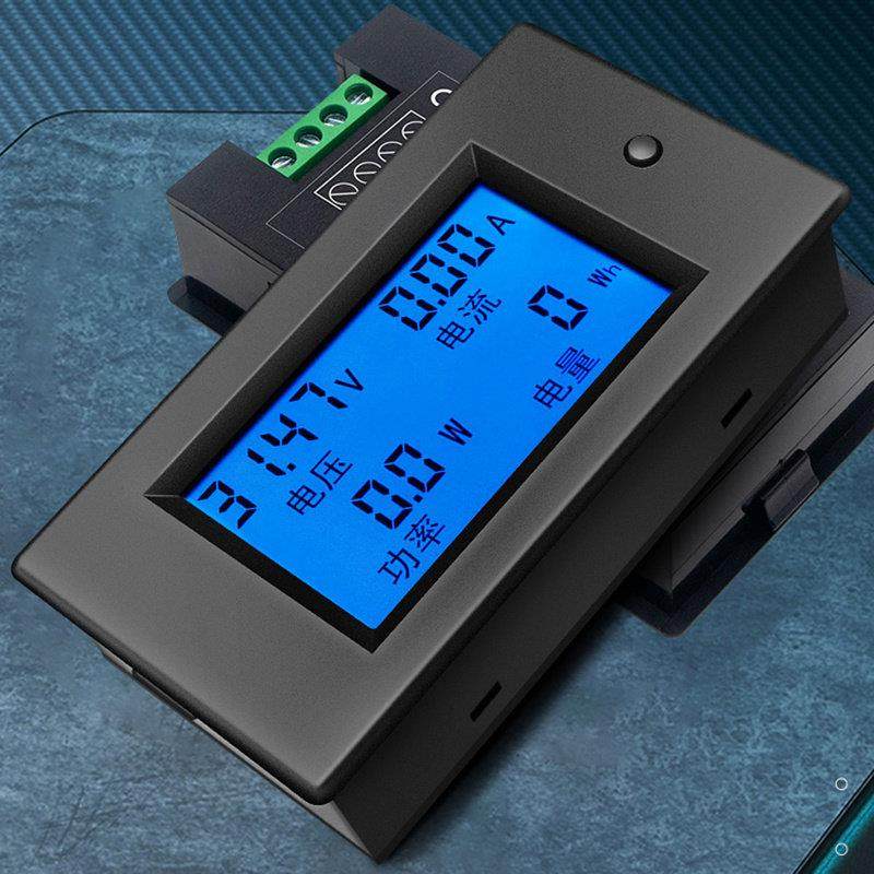 直流液晶电能表 12V-100V24V电压电流功率能耗电量测量仪表2000W