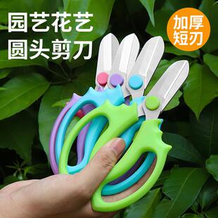 园艺花艺剪刀圆头家用花剪刀鲜花剪花枝树枝花道修花修枝工具剪刀