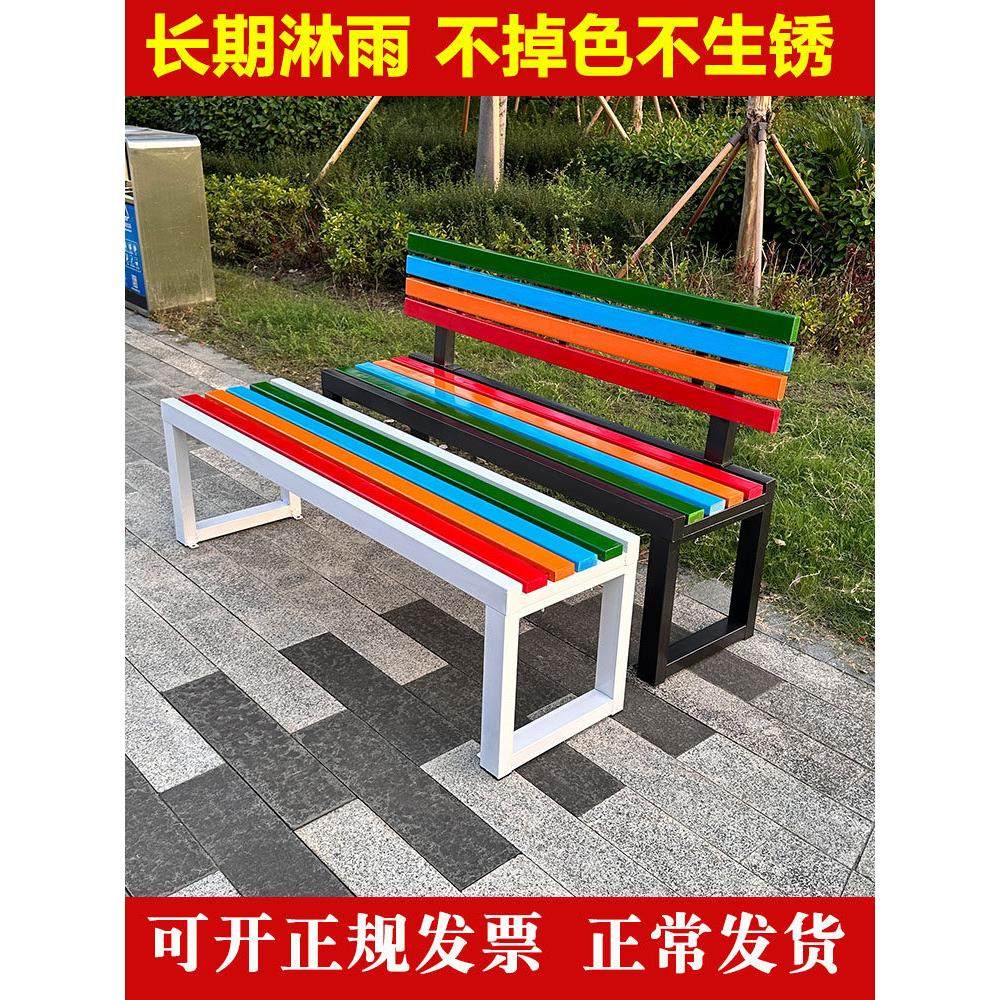 采购产品公园椅，户外板凳，休闲防腐木椅，锻铁板凳，户外排椅，