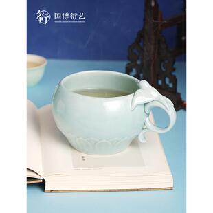 中国国家博物馆海晏河清马克杯精致简约陶瓷创意可爱中国风小杯子