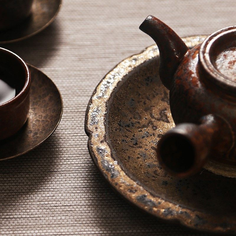 粗陶壶承干泡台 紫砂茶壶小茶盘托盘 日式陶瓷壶垫功夫茶具家用小在类目 餐饮具, 茶具, 茶盘中 - 来自Buy2taobao.com提供专业的淘宝代购服务
