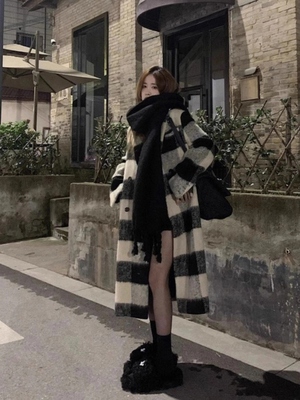格子双面羊绒大衣女2025秋冬季新款小个子赫本风高级感毛呢外套潮