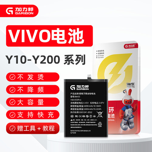 vivoY系列快充耐电高容电池