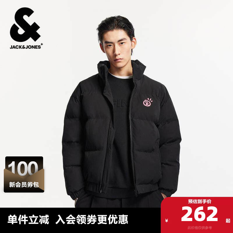 【精选】杰克琼斯夹克外套春季棉衣男立领棉服情侣款加厚夹克男装