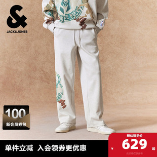 杰克琼斯春季 男装 卫裤 子印花装 雄鹿队 长裤 饰宽松 NBA联名款