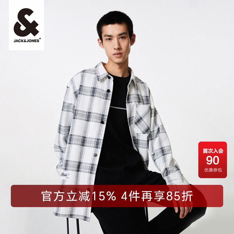 杰克琼斯商务休闲春季格子衬衫