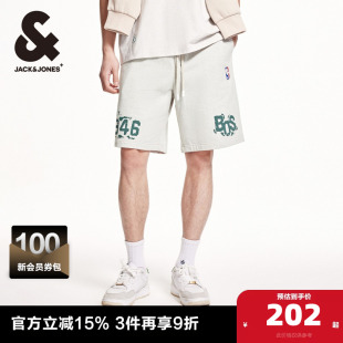 夏季 男装 新款 男裤 凯尔特人队纯棉宽松休闲短裤 杰克琼斯NBA联名款