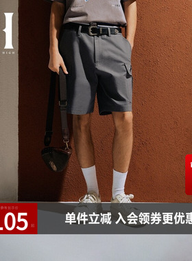 SEASON HIGH夏季NFL联名底特律雄狮队休闲裤男士短裤男裤子男装