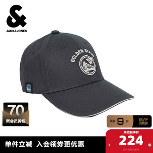杰克琼斯奥特莱斯男装秋季帽子NBA联名勇士队刺绣装饰透气百搭