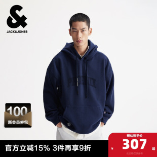 杰克琼斯奥特莱斯NBA联名太阳队男装 卫衣字母刺绣连帽上衣 春秋季