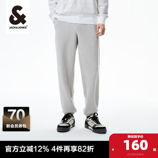 卫裤 杰克琼斯男装 抽绳松紧腰头宽松束脚休闲运动裤 子春季 裤