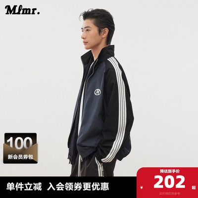 MLMR春秋新款时尚感中性校园风百搭外壳宽松字母刺绣外套上衣男女