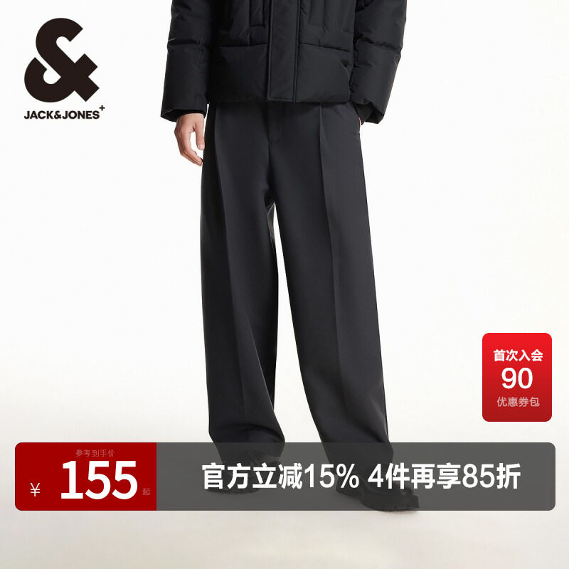 杰克琼斯长裤宽腿裤休闲裤