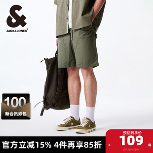 新款 子男装 男士 运动短裤 休闲街头贴布工装 杰克琼斯outlets夏季