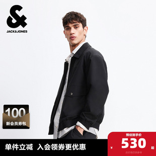 夹克宽松翻领长袖 男装 外套上衣 新款 杰克琼斯奥特莱斯2026年春季