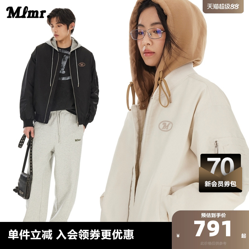 MLMR寬松舒適潮棒球領輕