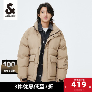 杰克琼斯夹克外套男2025春季 假两件潮流街头日常衣服棉服 男装