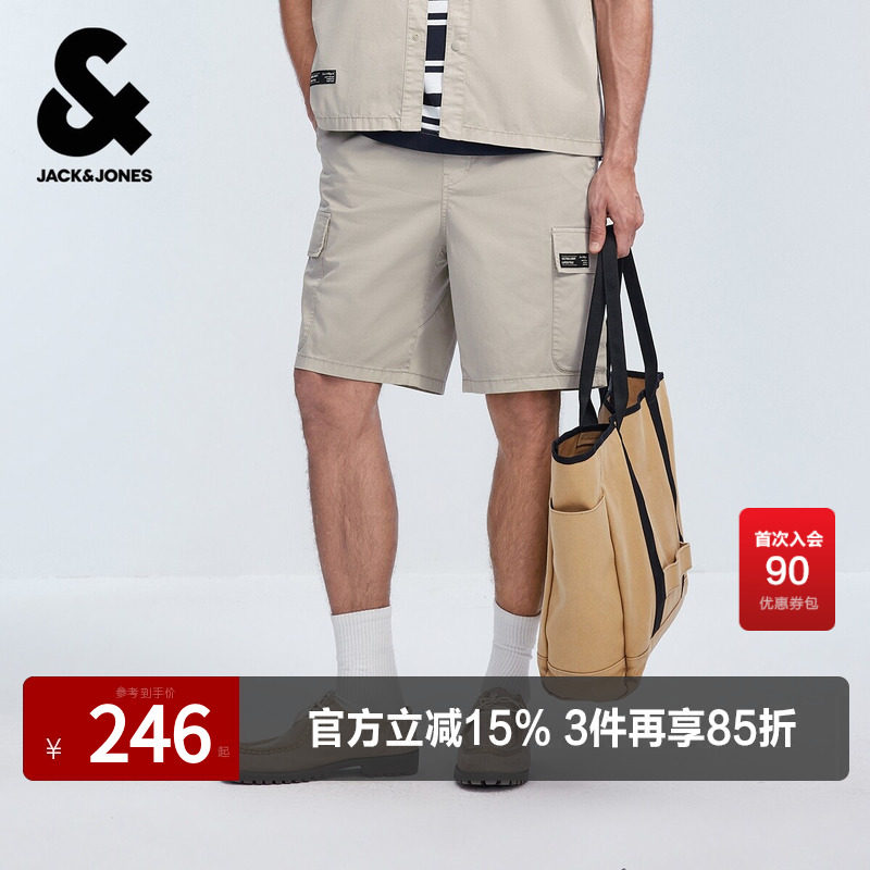 杰克琼斯奥莱夏男装短裤潮流时尚亲肤透气通勤百搭大众休闲短裤子