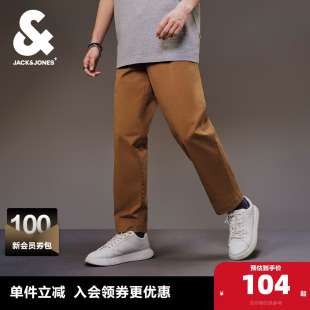 男装 杰克琼斯春秋季 子男裤 休闲裤 男衣服松紧字母贴布宽松长裤