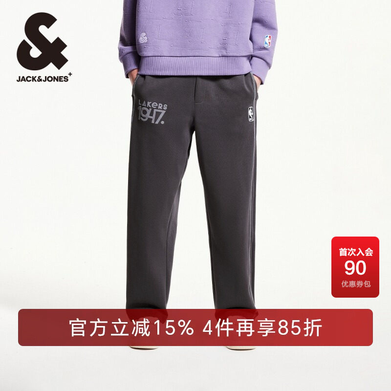 杰克琼斯长裤立体刺绣卫裤