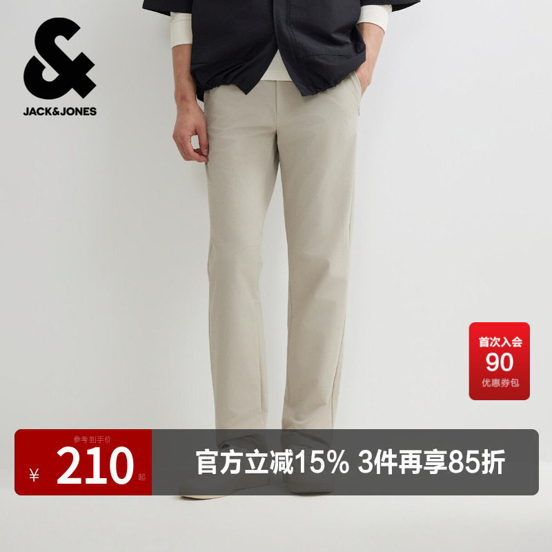 杰克琼斯男装休闲裤双色可选春秋裤子立体剪裁弹力面料常规舒适潮