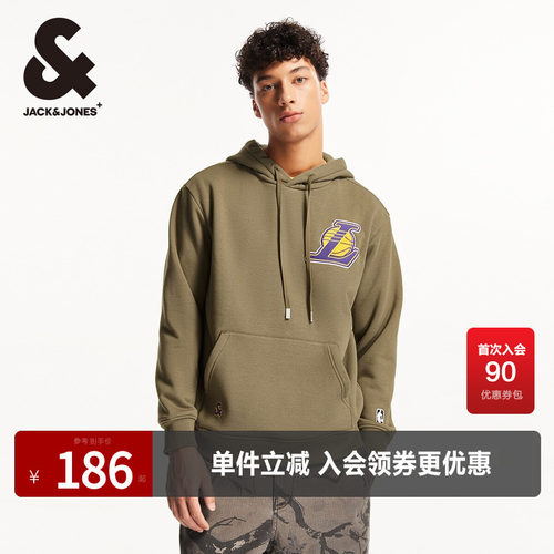 背后底摆湖人队贴布 内里加绒