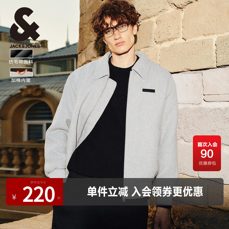 杰克琼斯时尚帅气夹克棉服