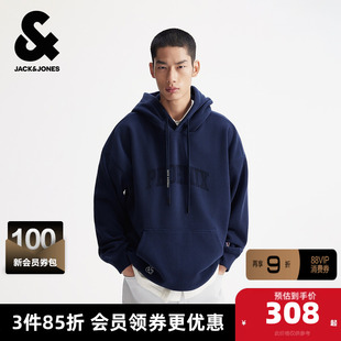 杰克琼斯奥特莱斯NBA联名太阳队男装春秋季卫衣字母刺绣连帽上衣